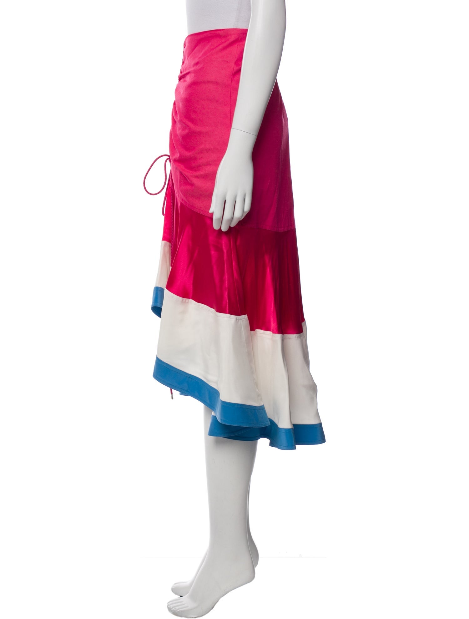 Prabal Gurung Colorblock Pattern Midi Length Skirt